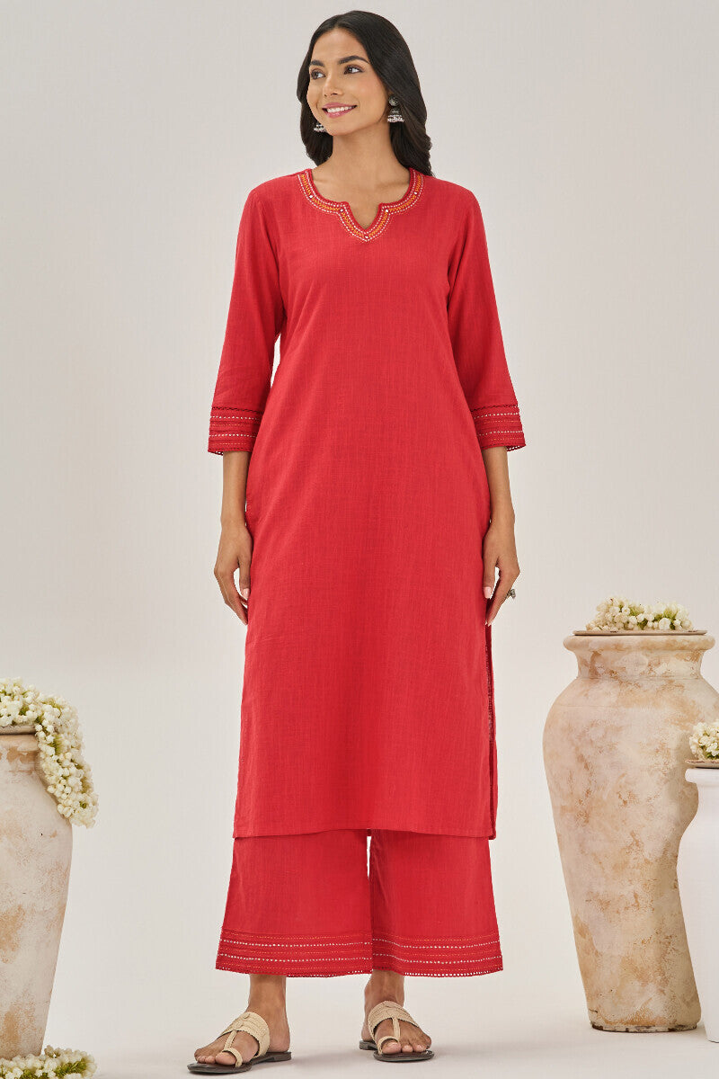 Roza Zara Red Kurta