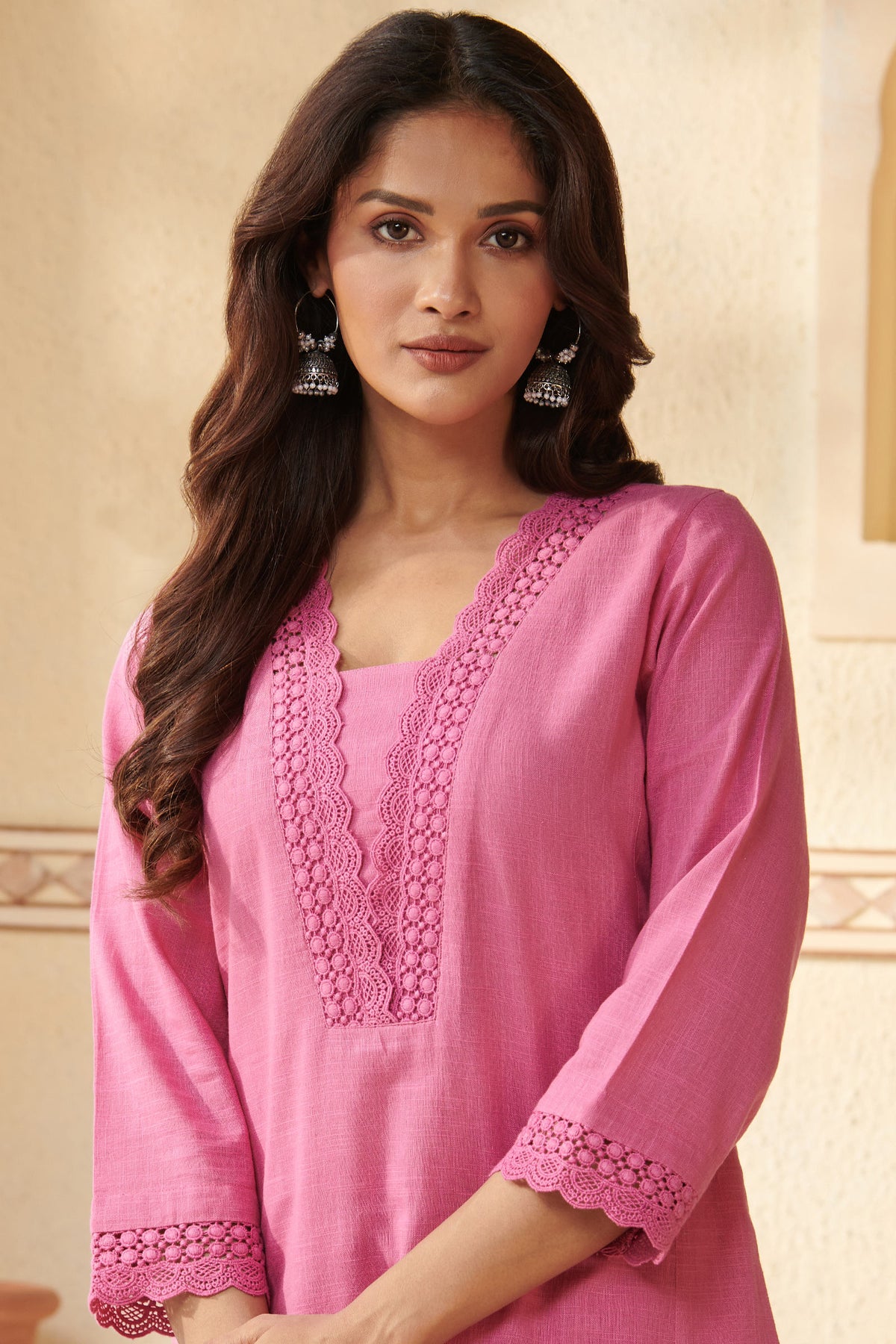 Surplus: Roza Aliyah Pink Kurta