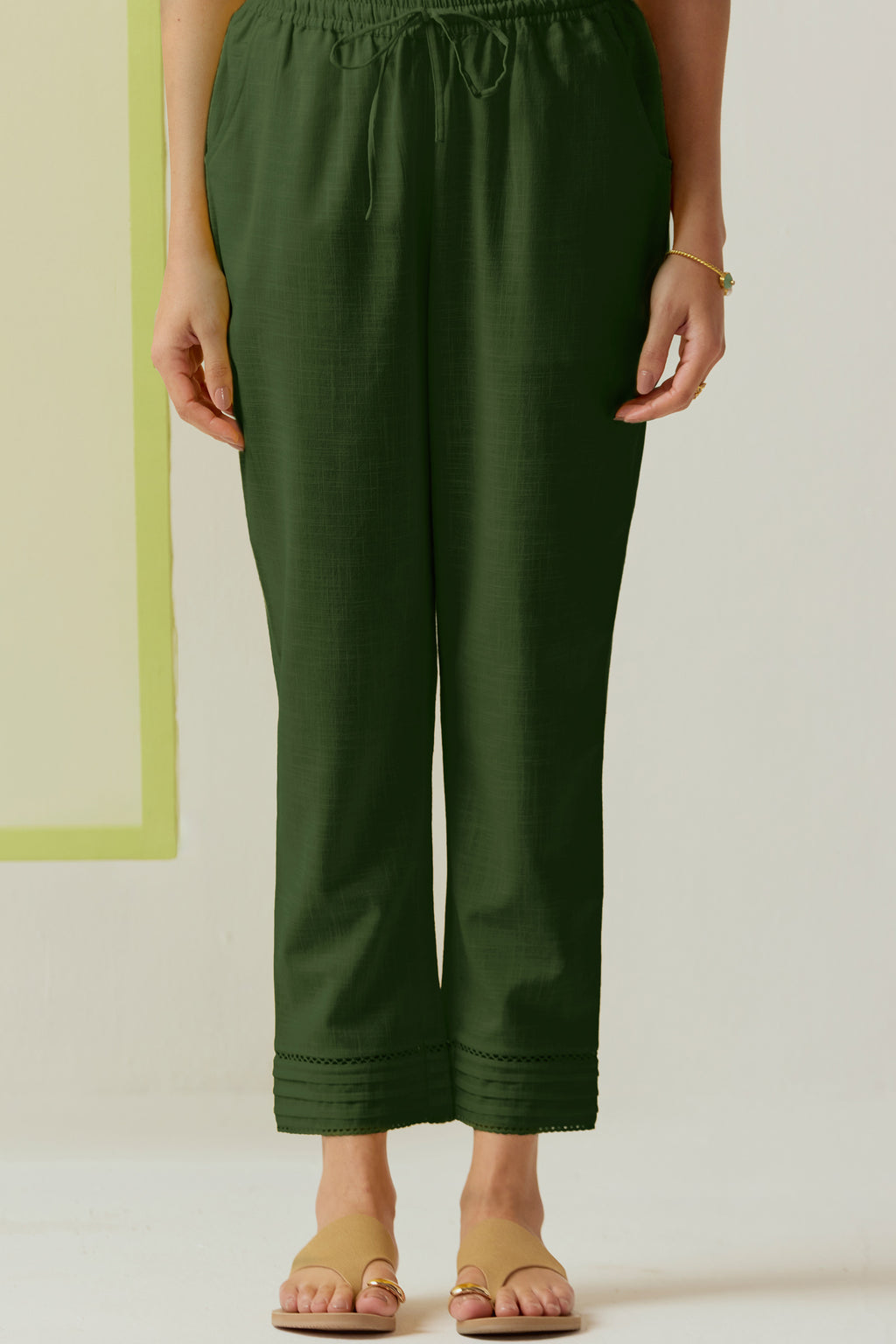 Roza Zara Forest Green Narrow Pants