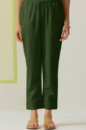 Roza Zara Forest Green Narrow Pants