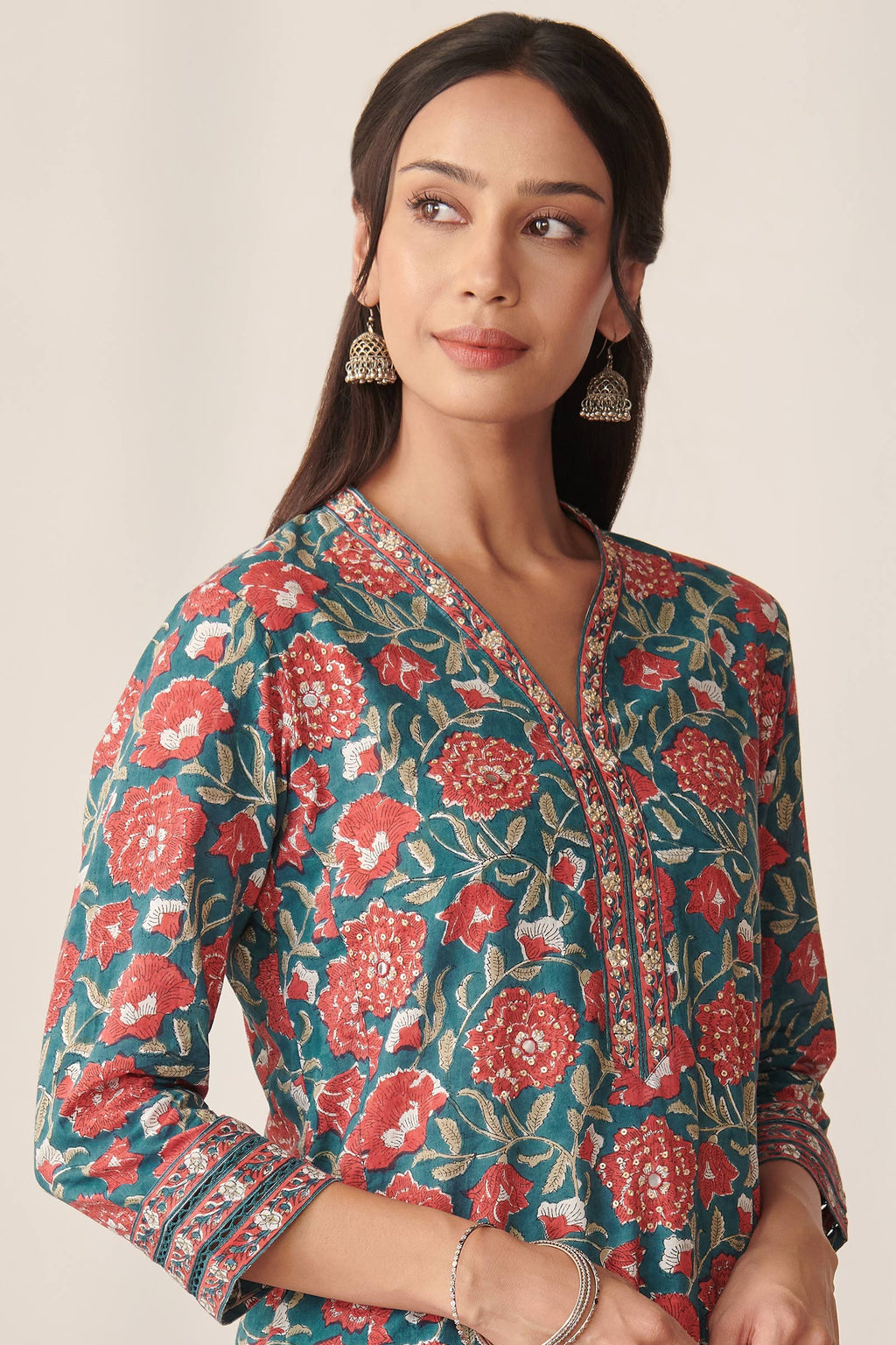 Zahira Farah Sanganeri Kurta
