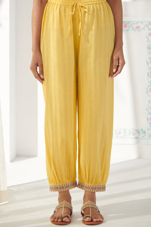 Mehraab Zaina Yellow Izhaar Pants