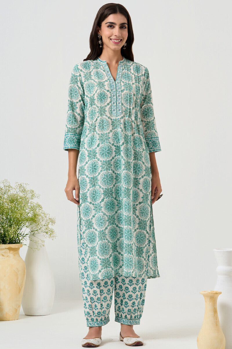 Neelofar Rasia Sanganeri Kurta