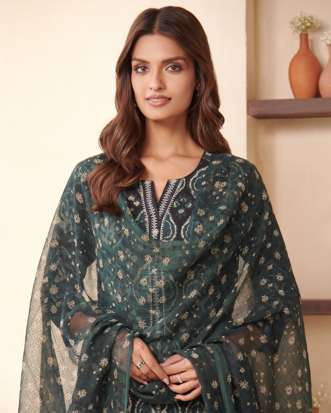 Sehra Zoya Bagru Dabu Dupatta