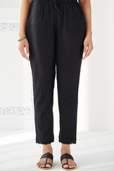 Roza Nazira Black Narrow Pants