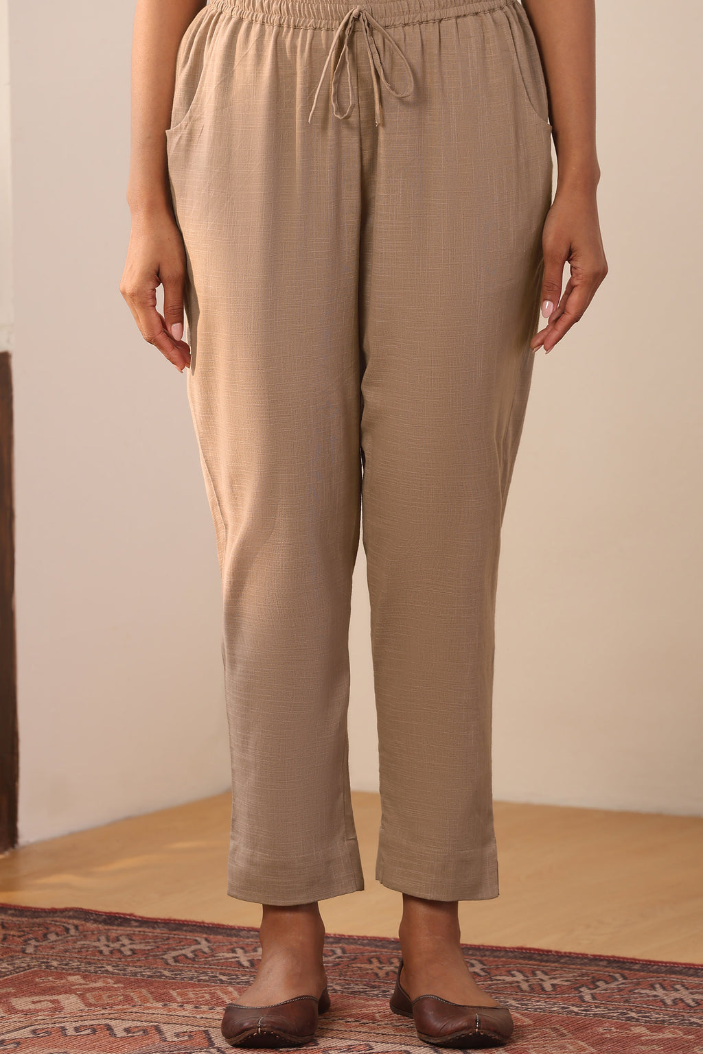 Roza Zeniya Grey Narrow Pants