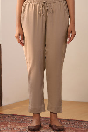 Roza Zeniya Grey Narrow Pants