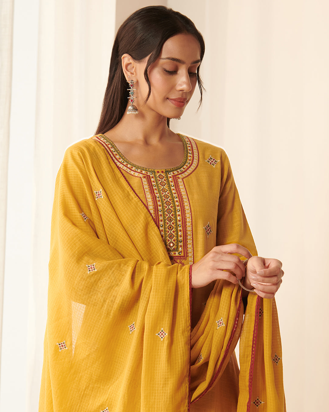 Mehraab Suhana Mustard Dupatta