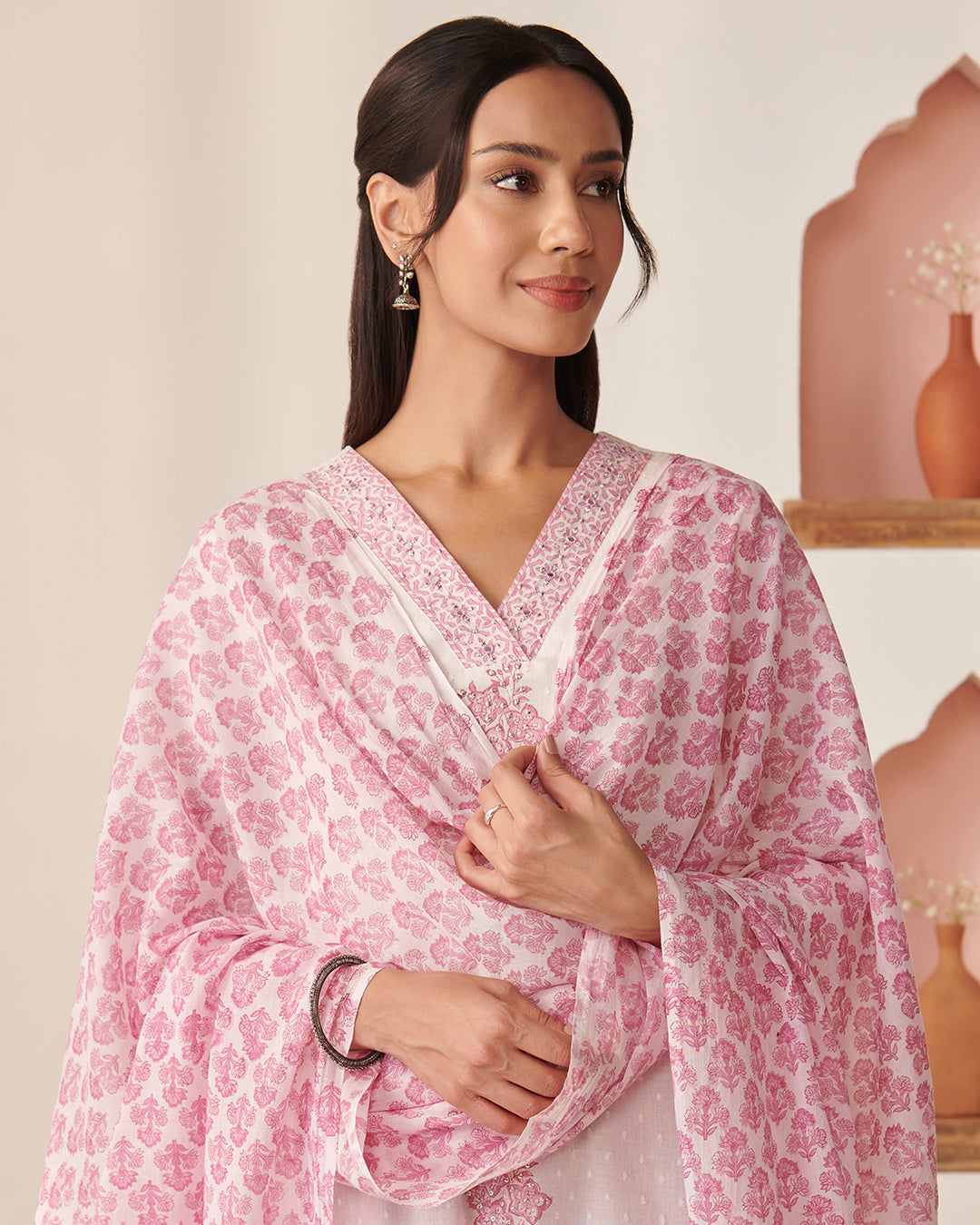 Rosheen Asfiya Sanganeri Dupatta
