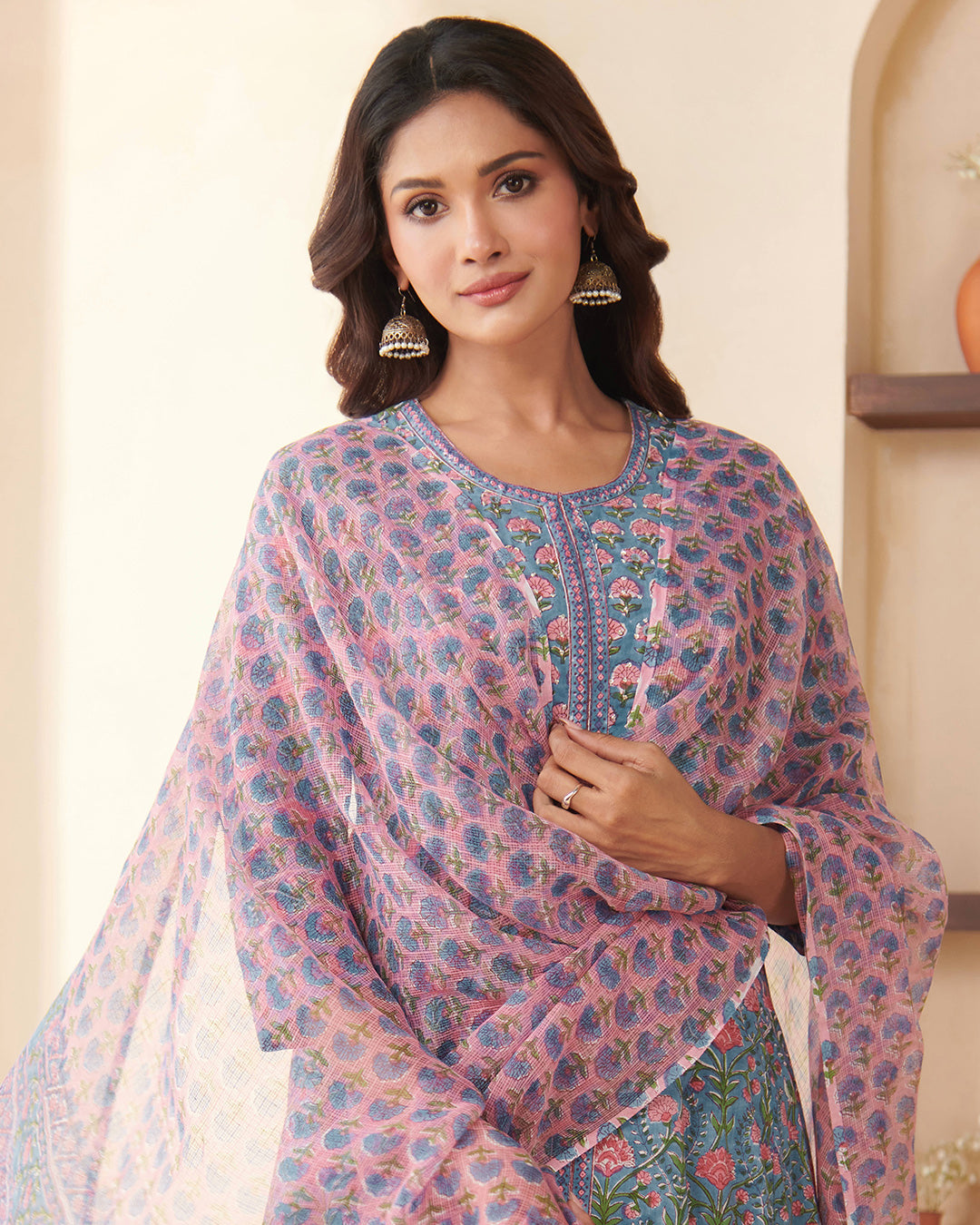 Gulbarg Kaira Sanganeri Dupatta