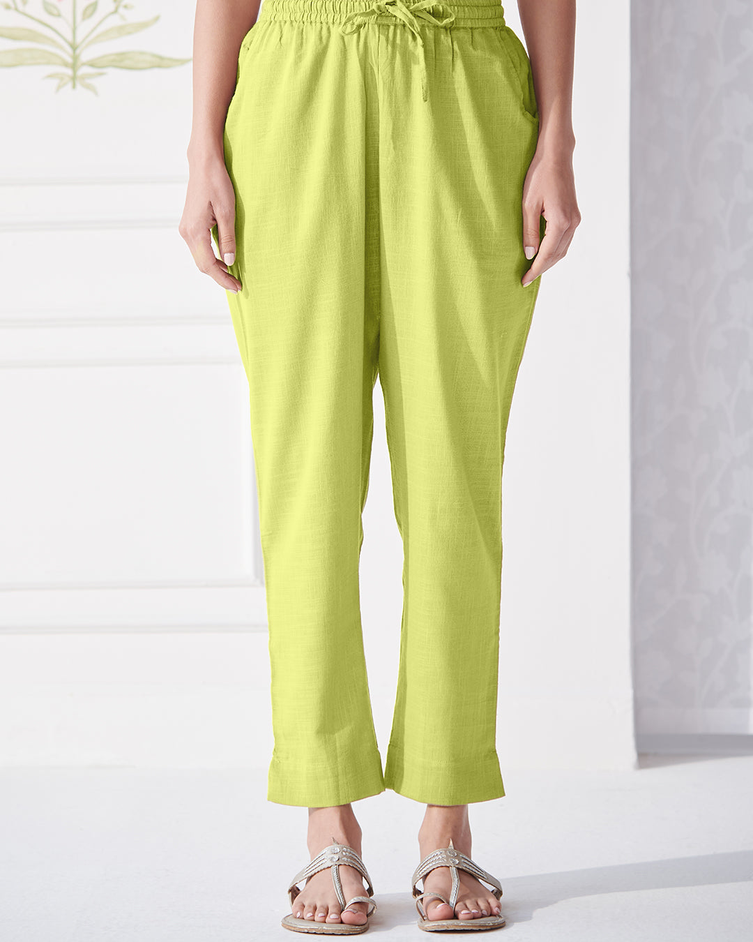 Surplus: Roza Layla Apple Green Narrow Pants