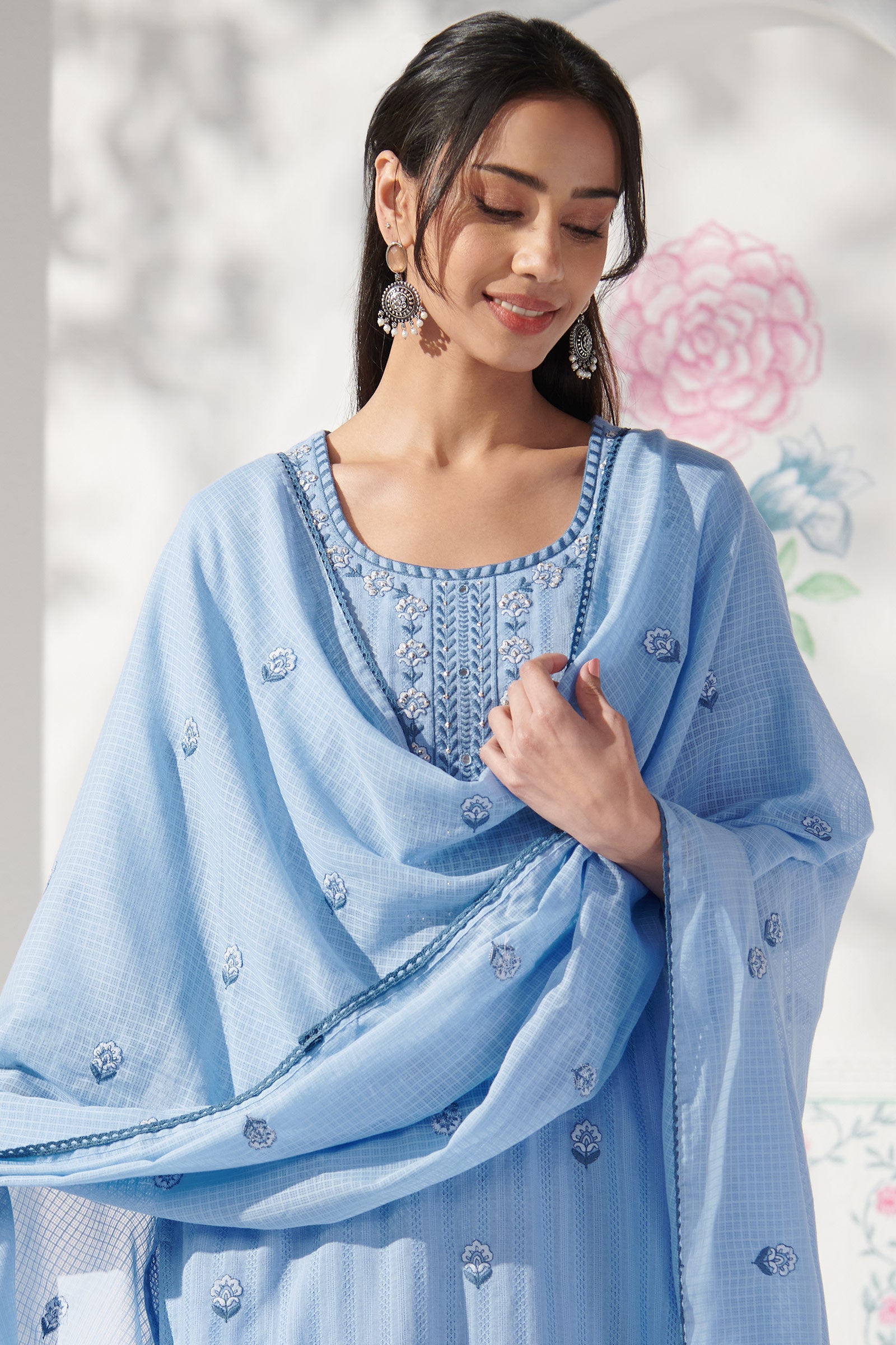 Mehraab Ameera Blue Dupatta