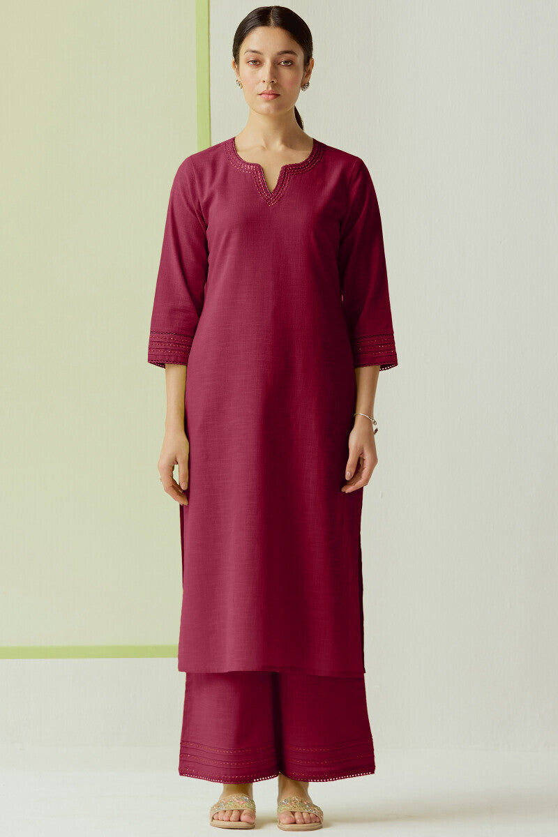 Roza Zara Red Rose Kurta