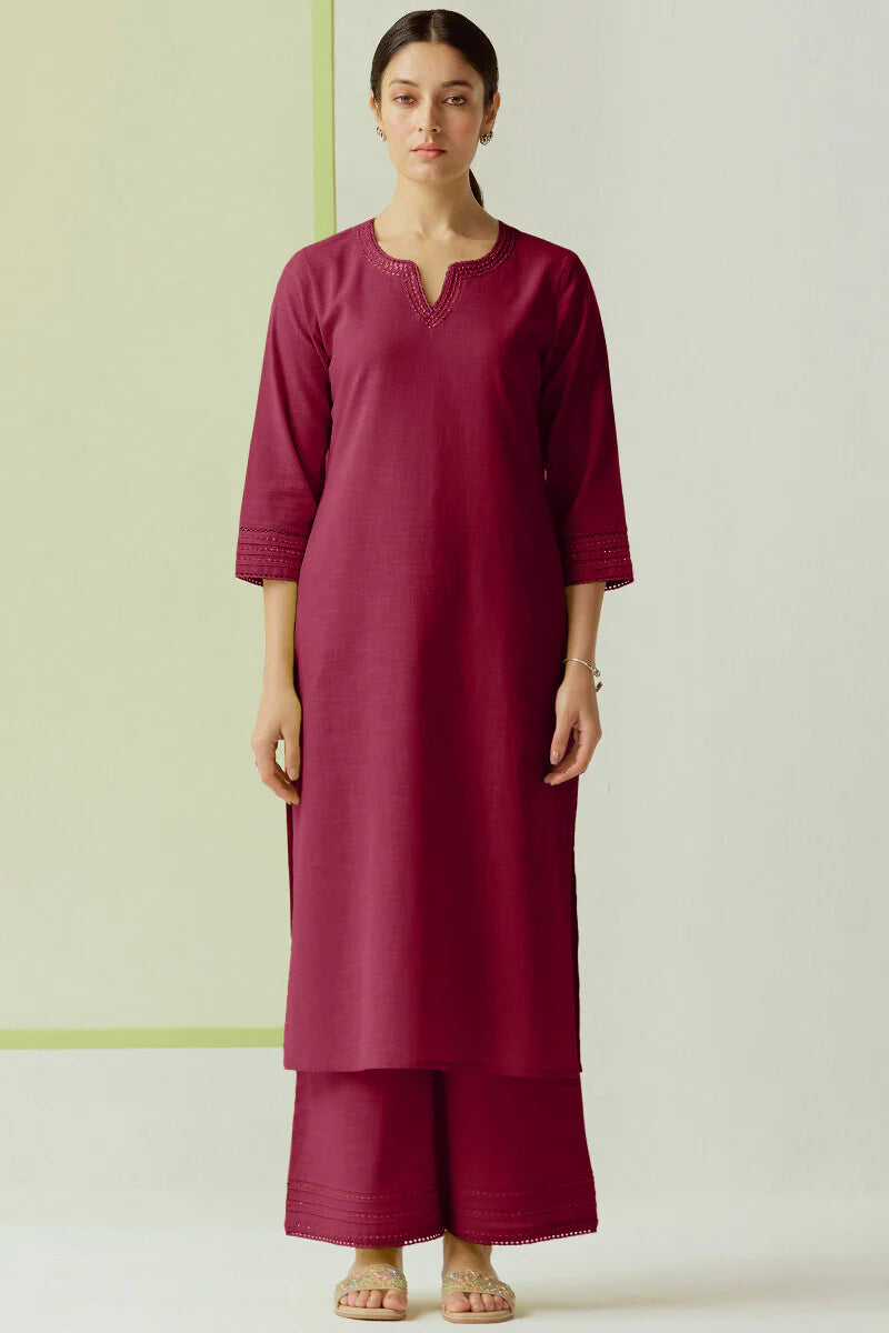 Surplus: Roza Zara Red Rose Kurta
