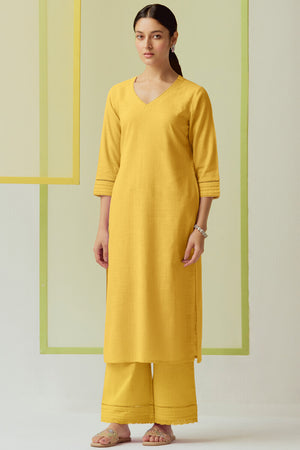 Roza Zara Lemon Yellow Kurta