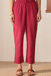 Roza Rosana Berry Pink Narrow Pants