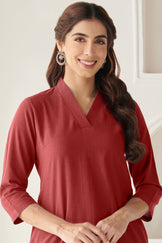 Roza Faraz Alta Red Kurta