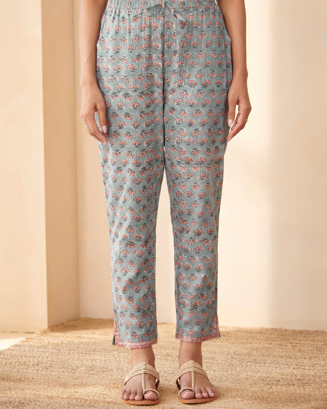 Nasrine Mahi Sanganeri Narrow Pants