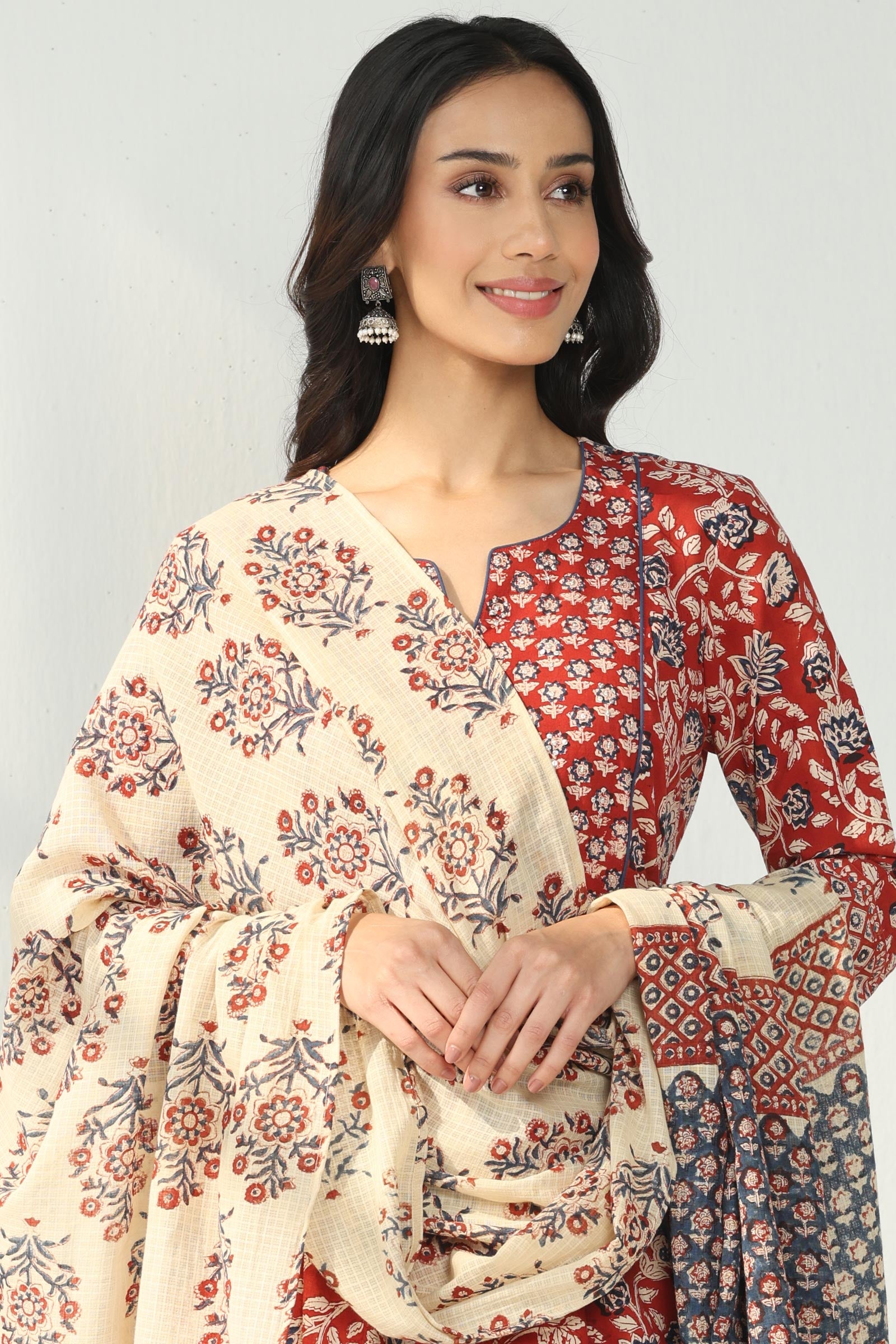 Sehra Ziah Bagru Dupatta