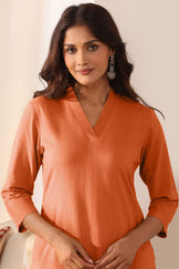 Surplus: Roza Alizah Orange Kurta