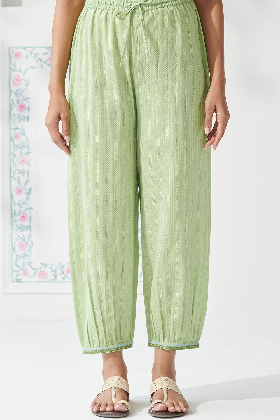 Surplus: Mehraab Amira Green Izhaar Pants