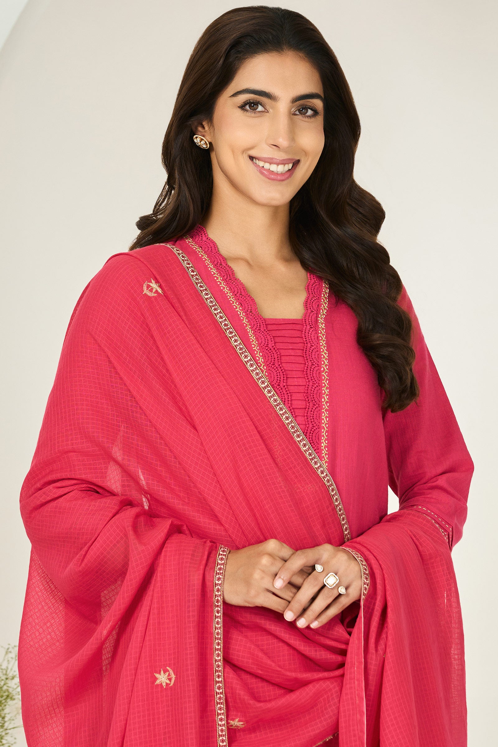 Surplus: Roza Zara Fuchsia Dupatta