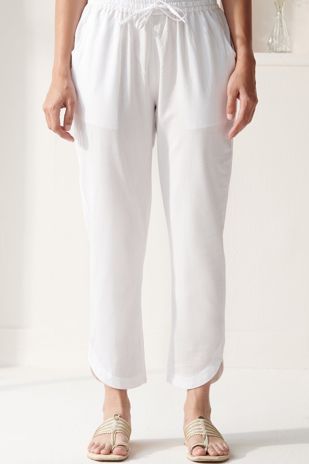 Roza Sameera White Pants