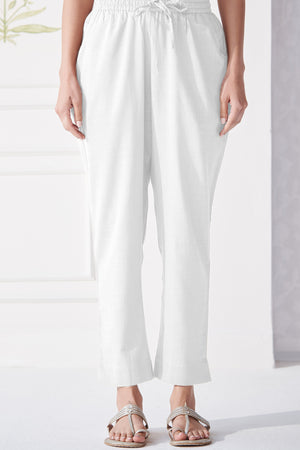 Roza Anaya White Narrow Pants