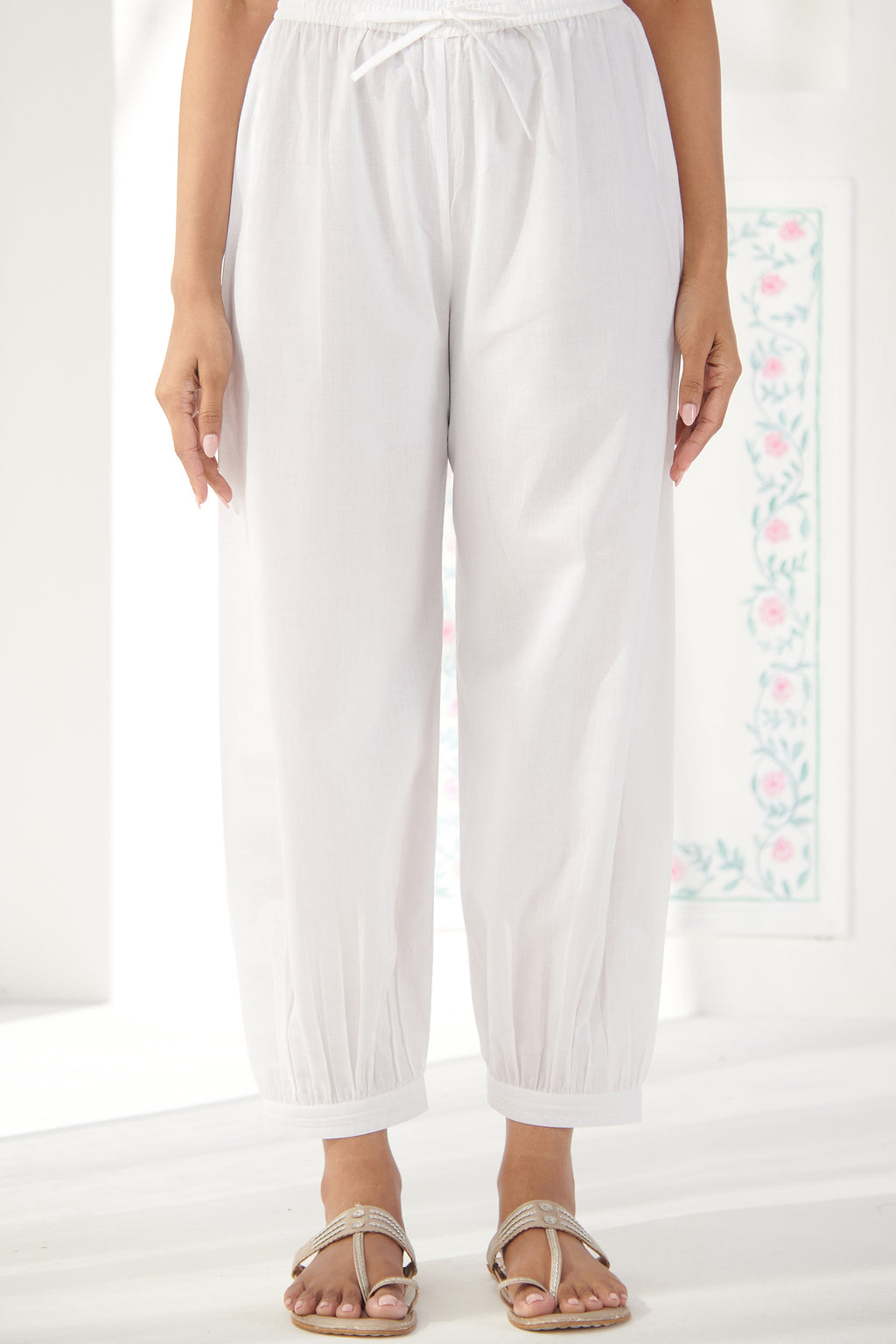 Roza White Izhaar Pants