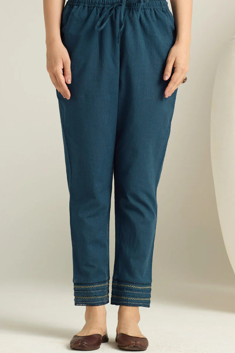 Surplus: Kashida Kiara Navy Blue Narrow Pants
