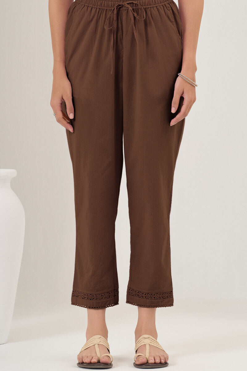 Roza Seher Brown Narrow Pants