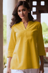 Roza Seerat Yellow Top