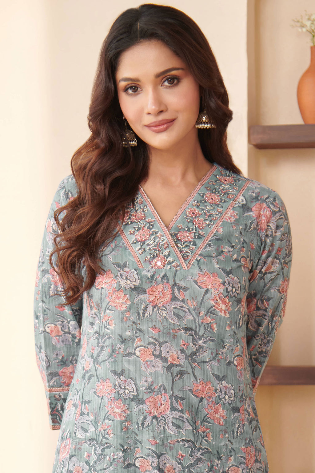 Nasrine Mahi Sanganeri Kurta
