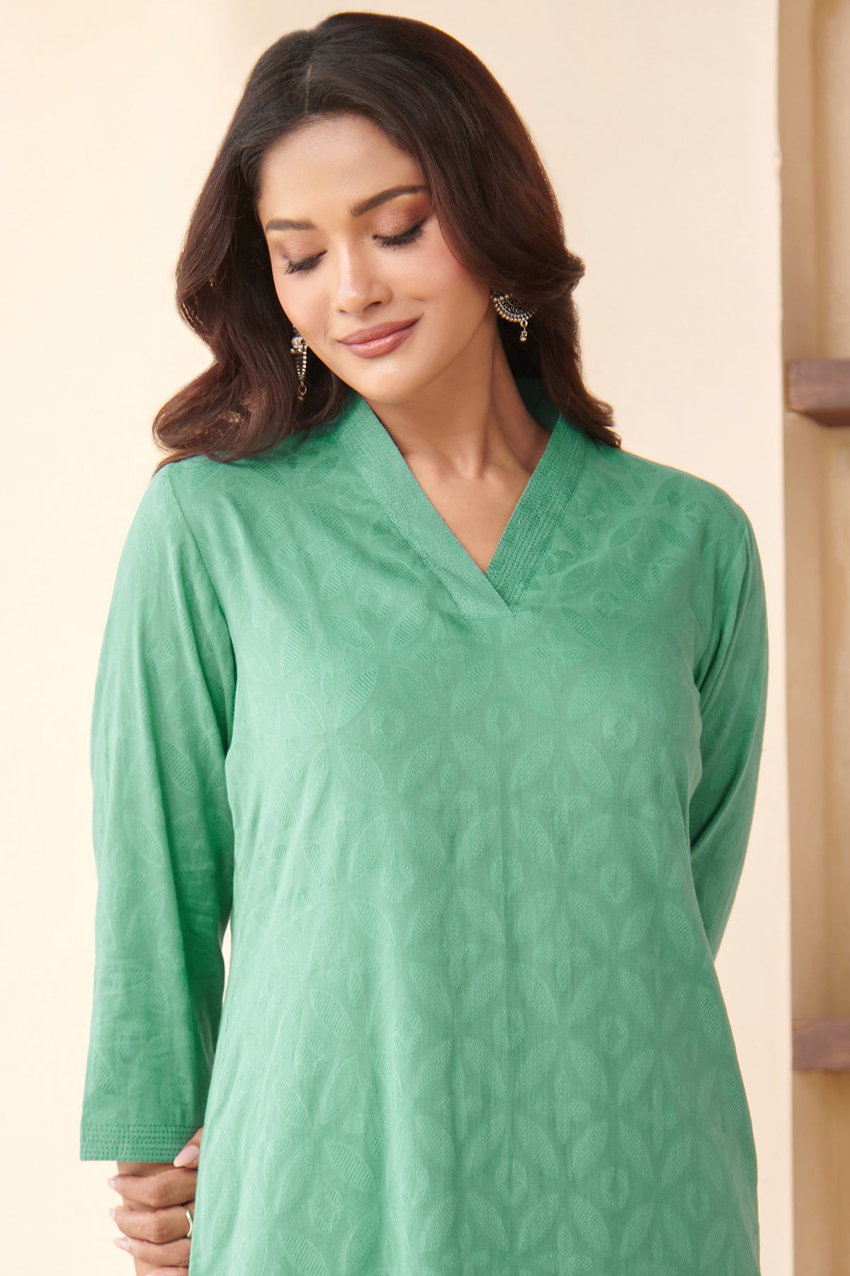 Roza Maryam Sea Green Kurta