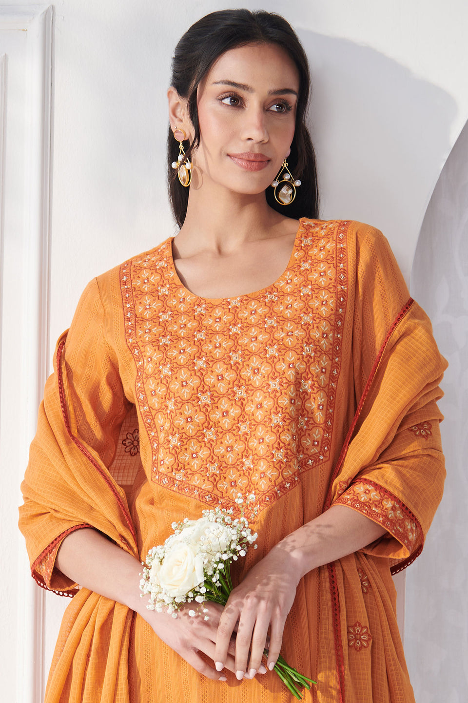 Surplus: Mehraab Nahida Orange Kurta