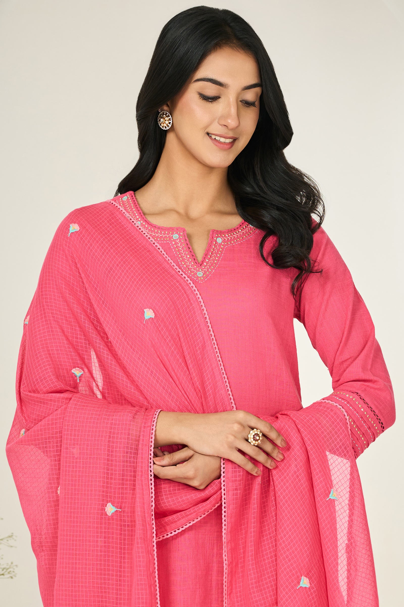 Roza Zara Pink Dupatta
