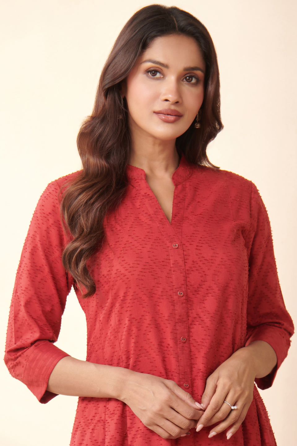 Roza Chaand Anar Red Kurta