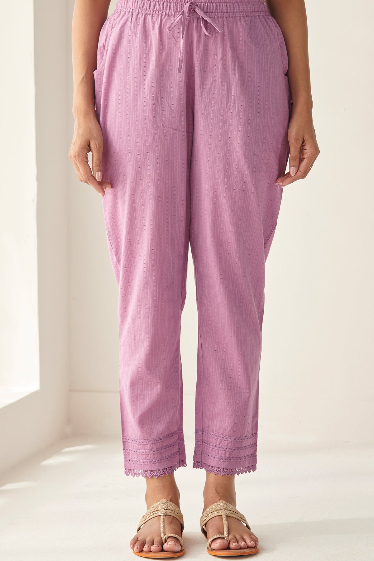 Roza Mahek Purple Narrow Pants
