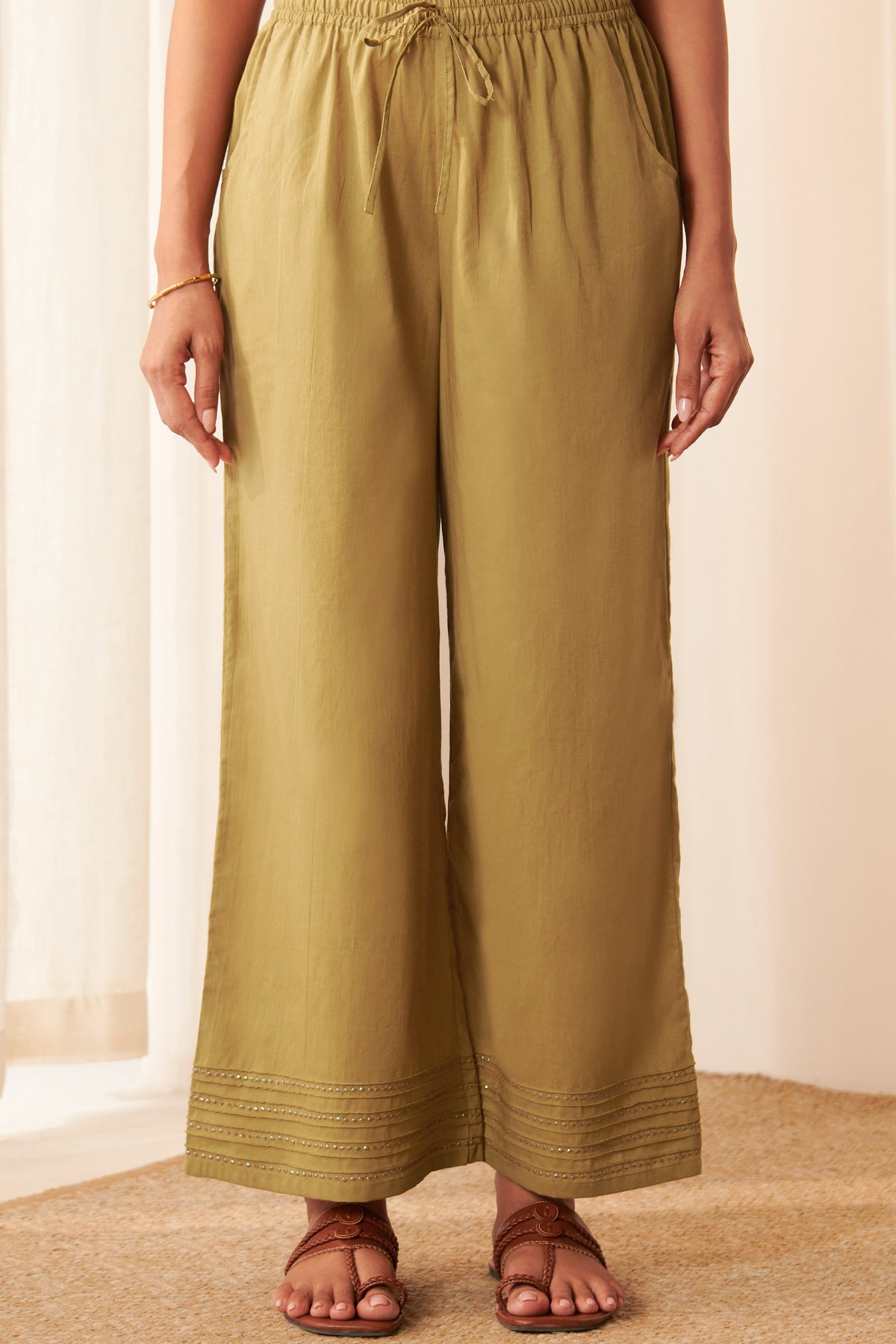 Roza Ruhani Olive Green Farsi