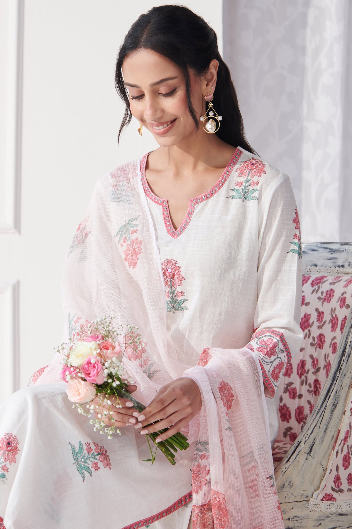 Gulbahar Bahara Sanganeri Kurta