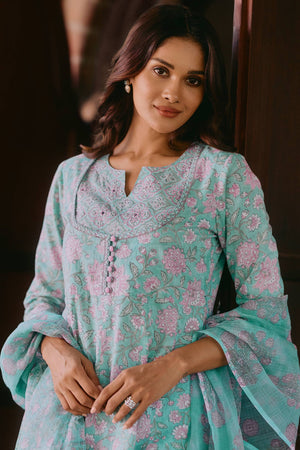 Gulbahar Sehr Sanganeri Kurta