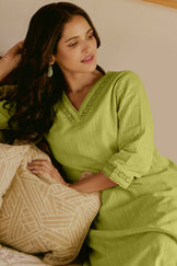 Roza Maria Green Kurta