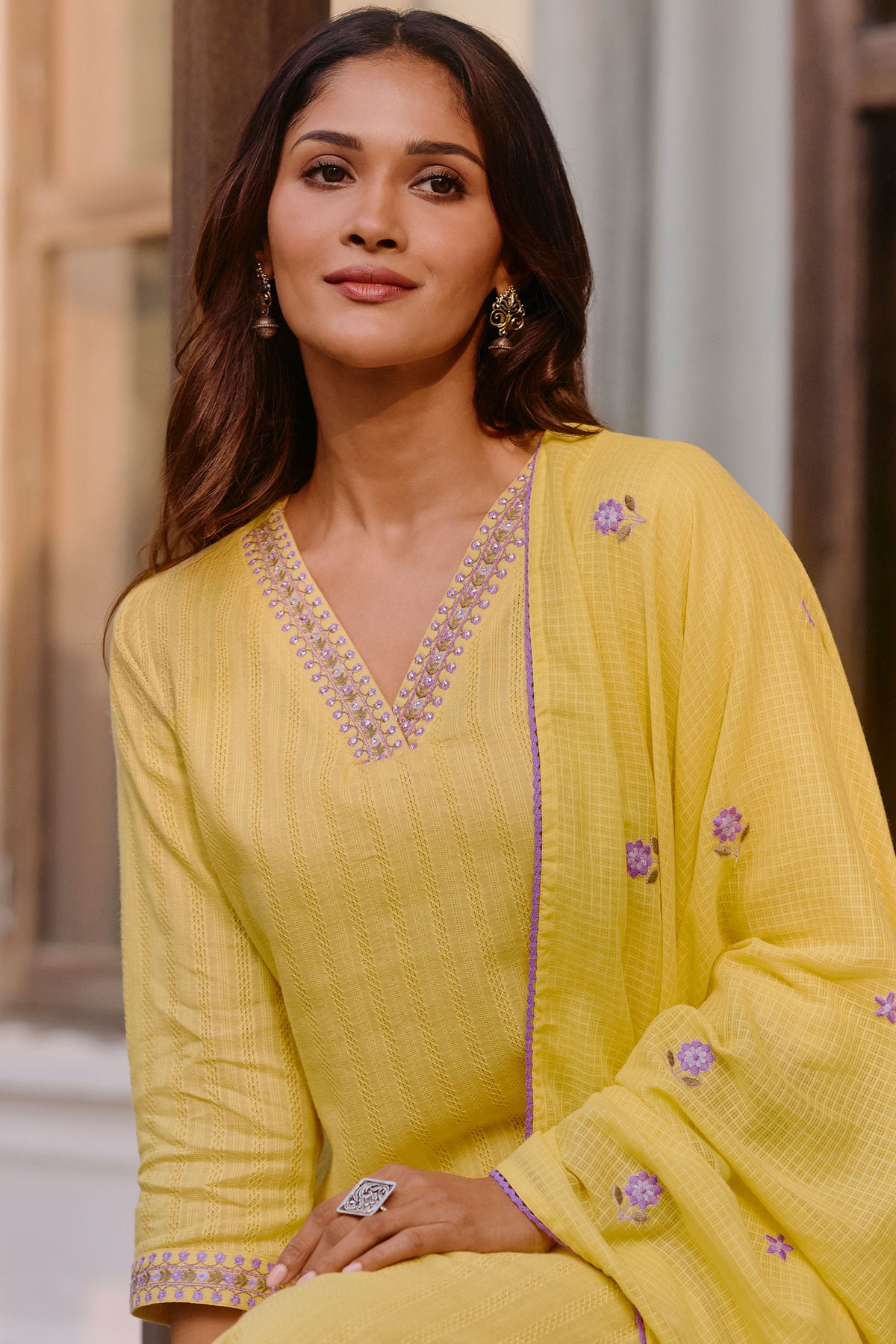 Mehraab Zaina Yellow Kurta