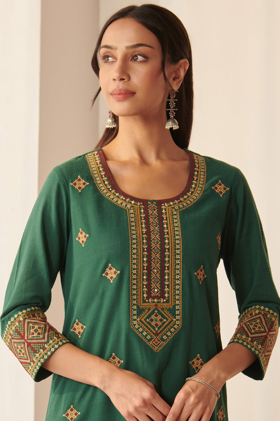 Mehraab Mira Green Kurta