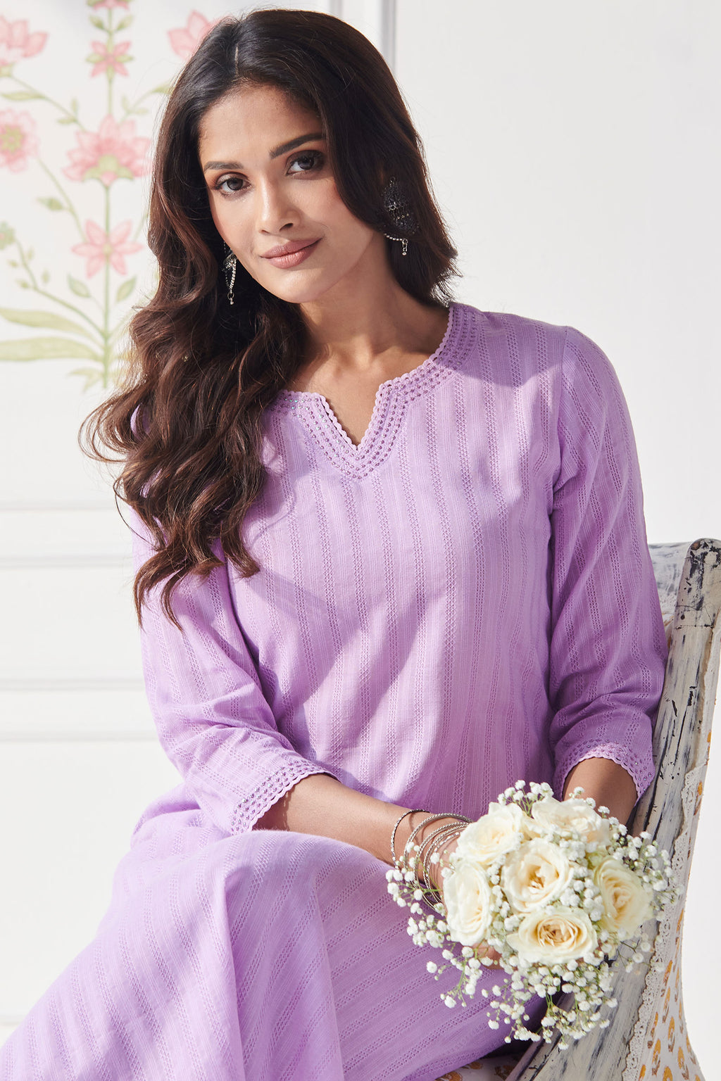 Surplus: Roza Rumi Purple Kurta