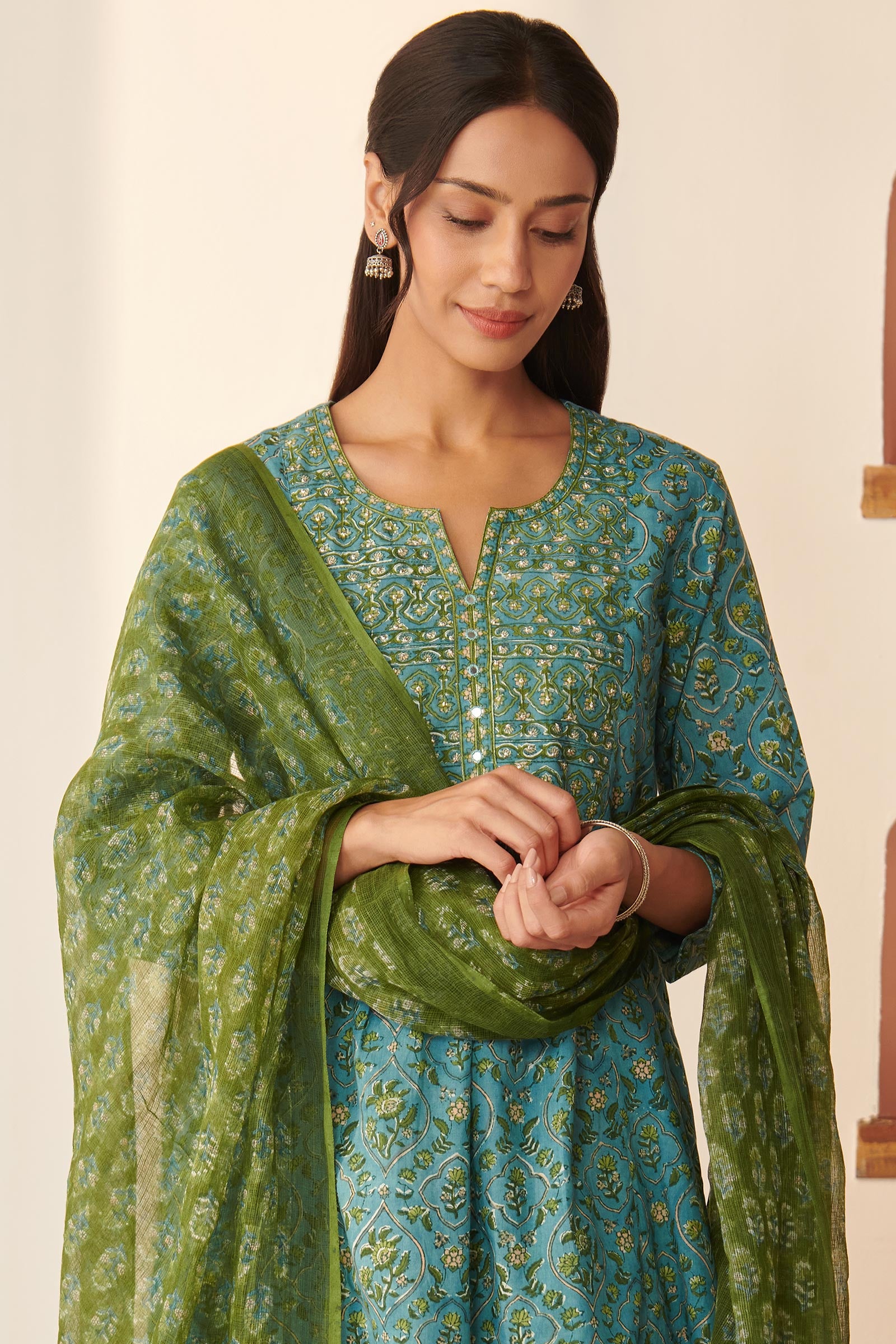 Gulbarg Riya Sanganeri Dupatta