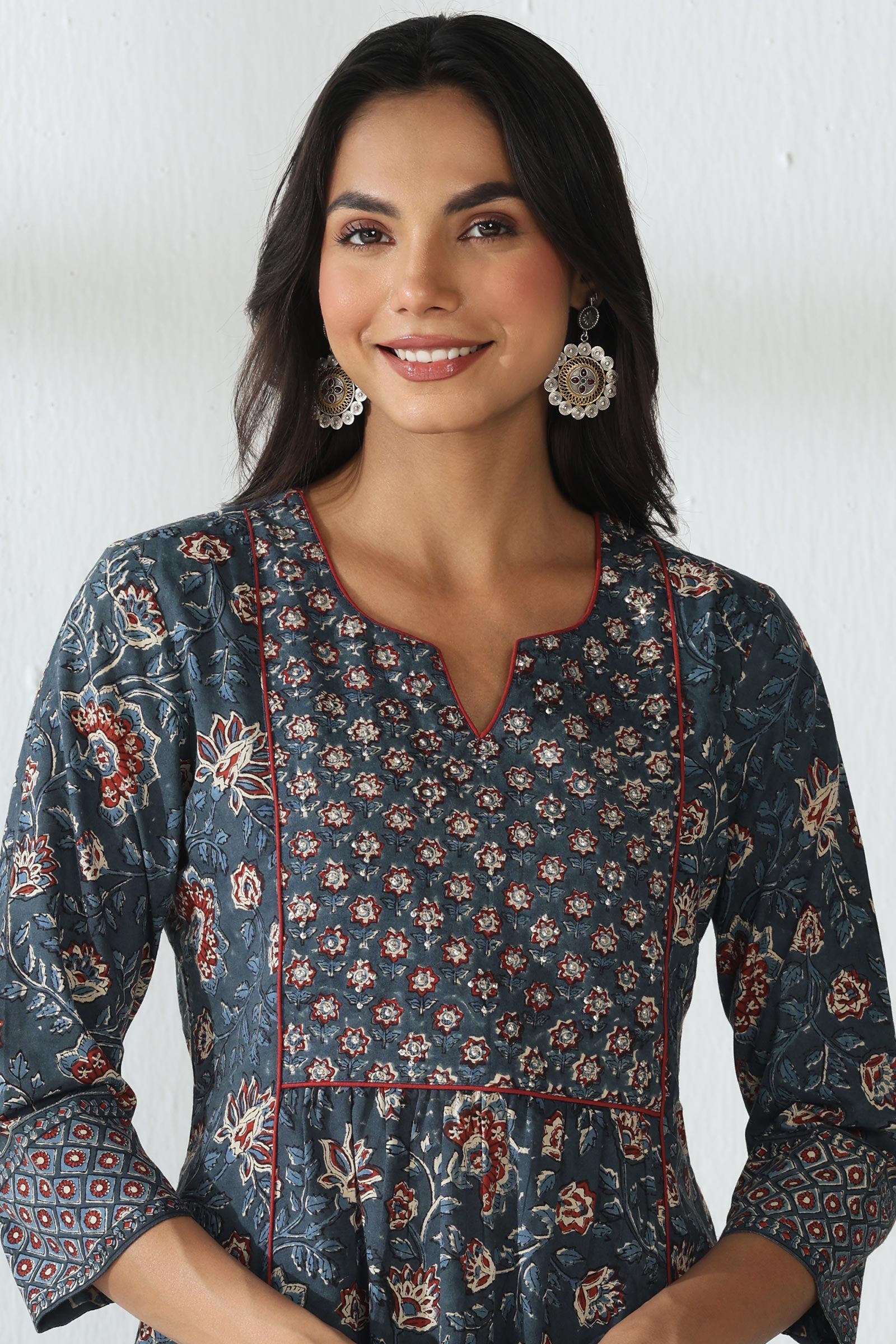 Sehra Afsana Bagru Kurta