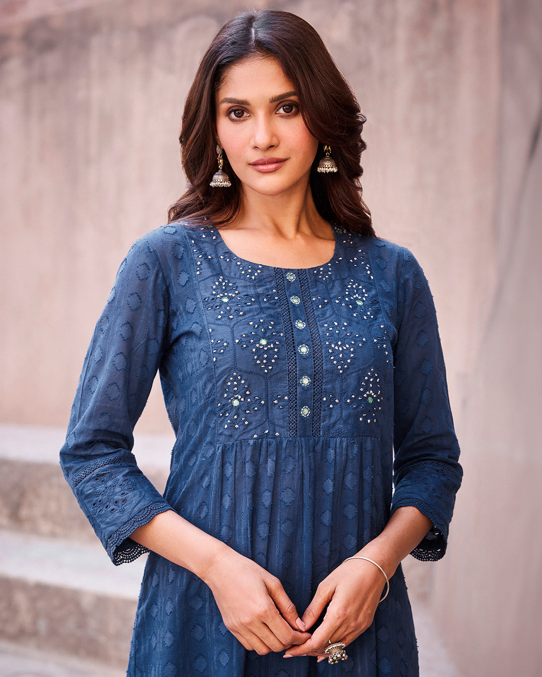 Roza Reema Royal Blue Kurta