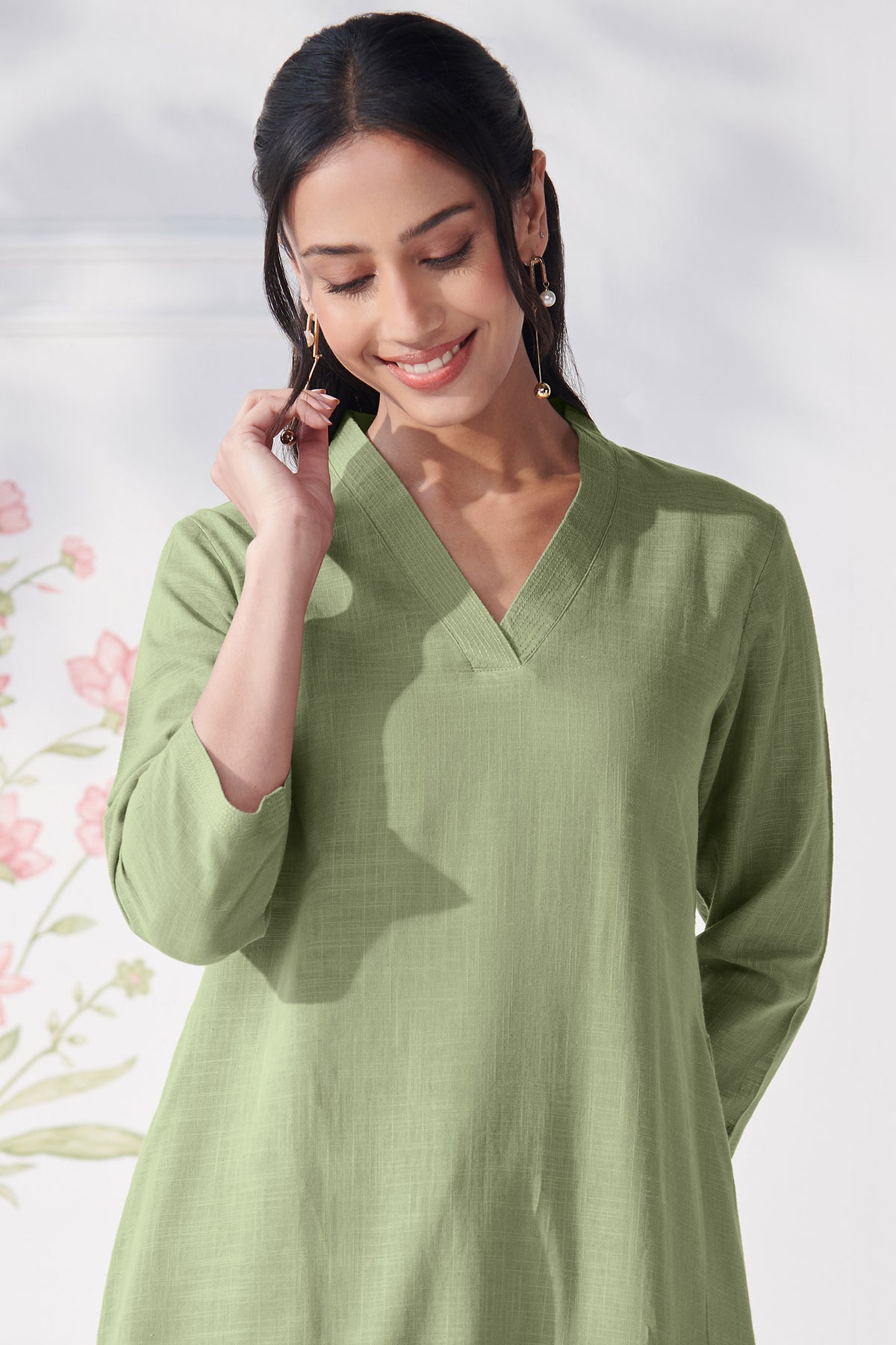 Roza Alia Green Kurta