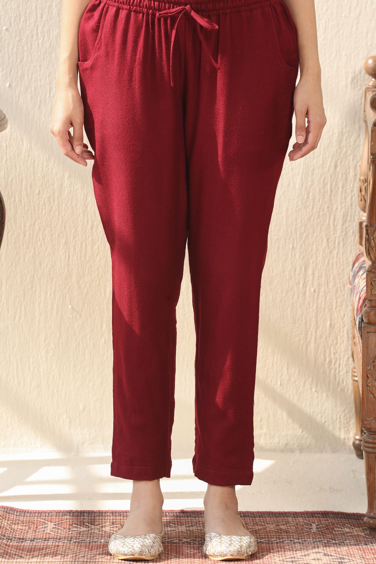 Surplus: Naadirah Maheen Faux Wool Narrow Pants